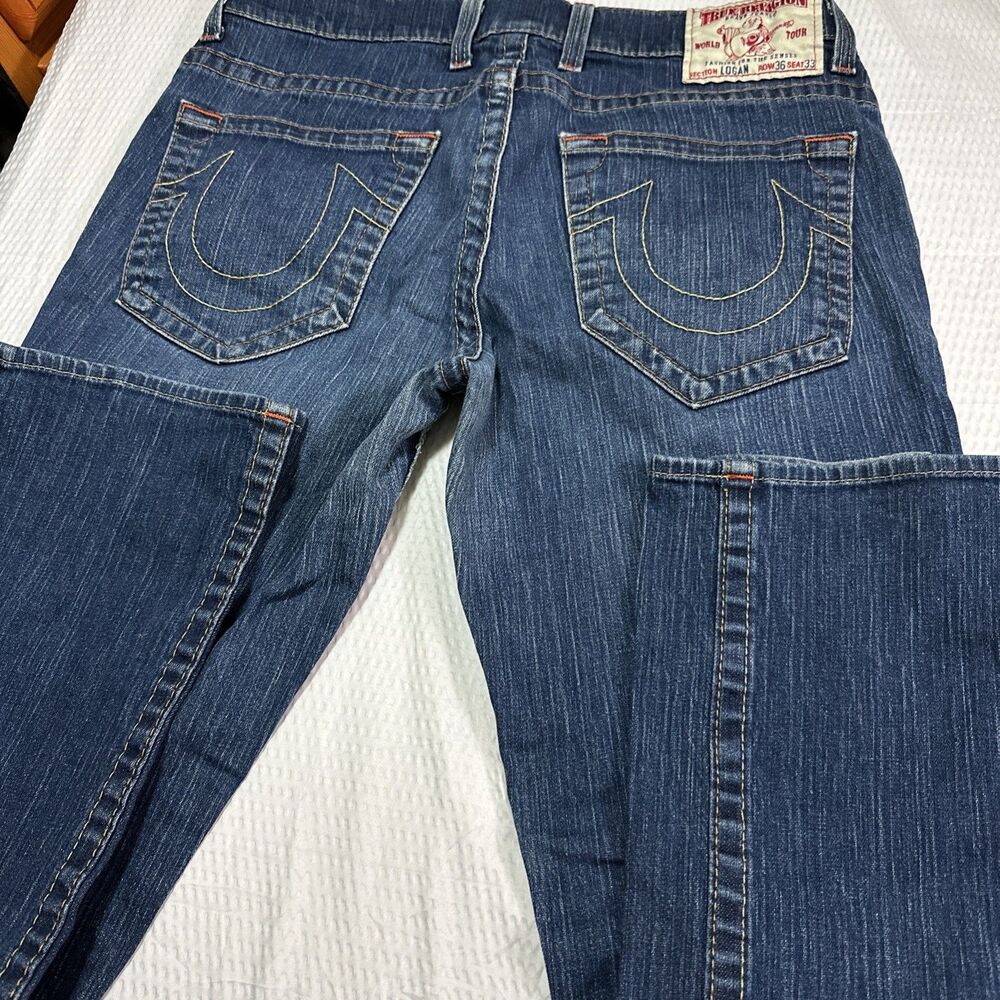 True Religion Logan Jeans  36x33 Made In USA - Picture 10 of 10